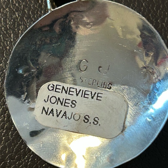 Native American Silver and Gold Horse Pendant with Turquoise Accent - Picture 4 of 7